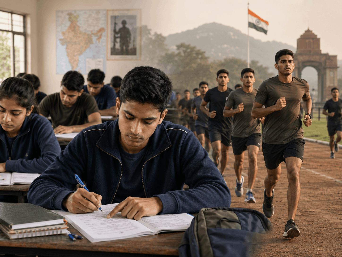 Jai Jawan Academy daily routine study and ground training
